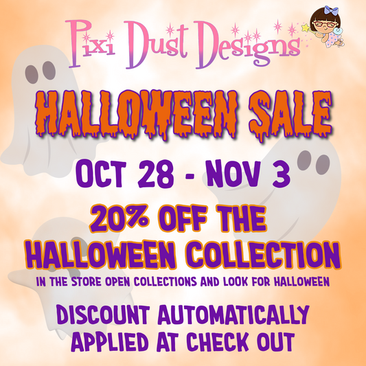 Halloween Sale - October 28 - November 3