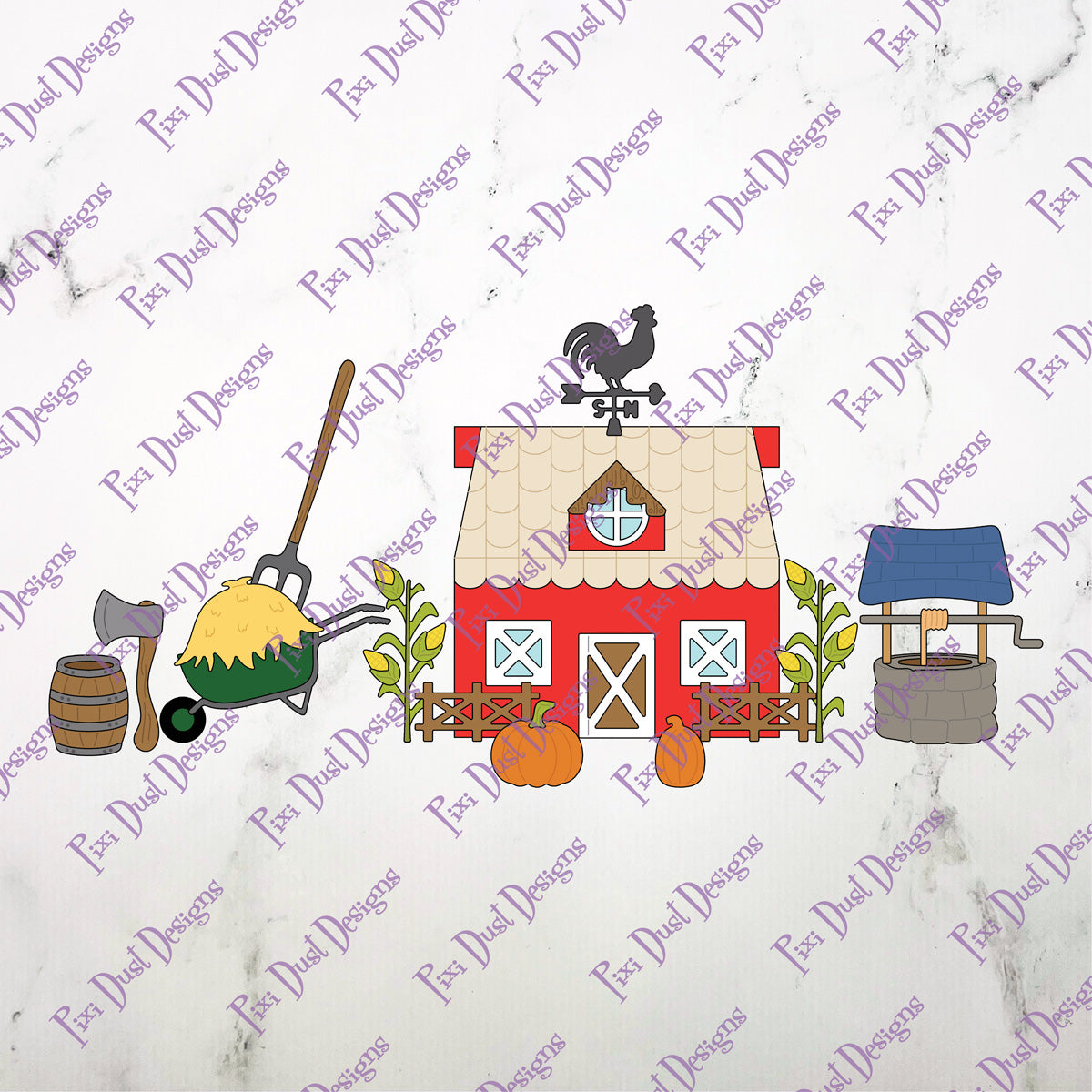 Gable House Box, Farm House add-on and Oval Topper Bundle