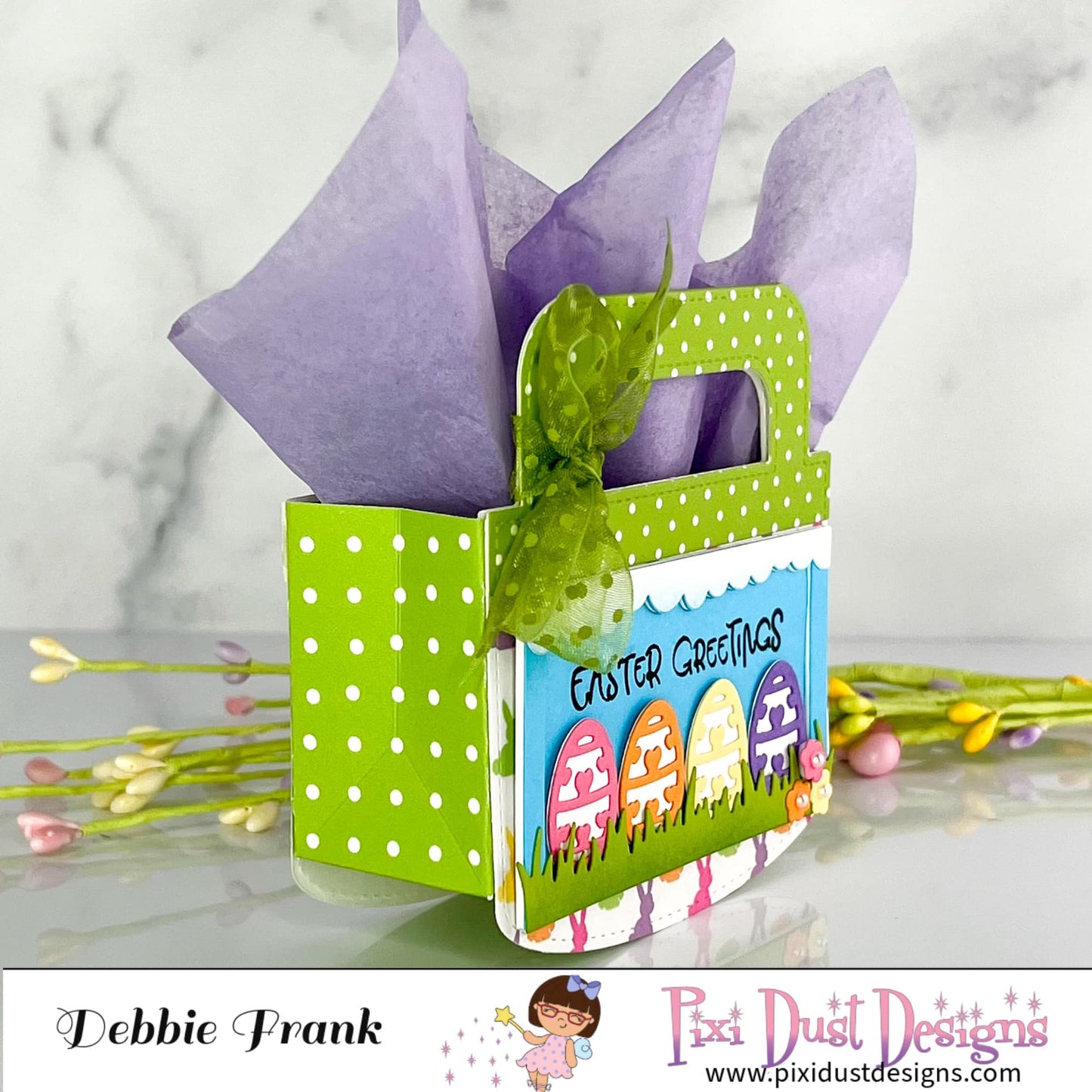 Easter Bag Topper add-on Die Set