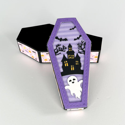 Halloween Coffin box and Add on Die Bundle